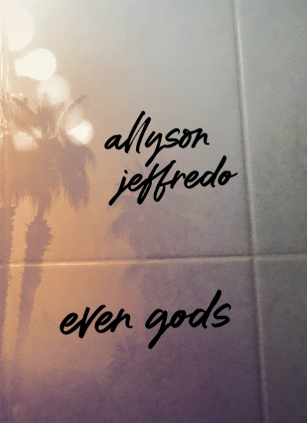 A book cover of Even Gods by allyson Jeffredo